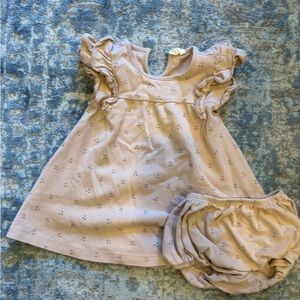 Quincy Mae Cherry Flutter Sleeve Dress W/ Bloomers